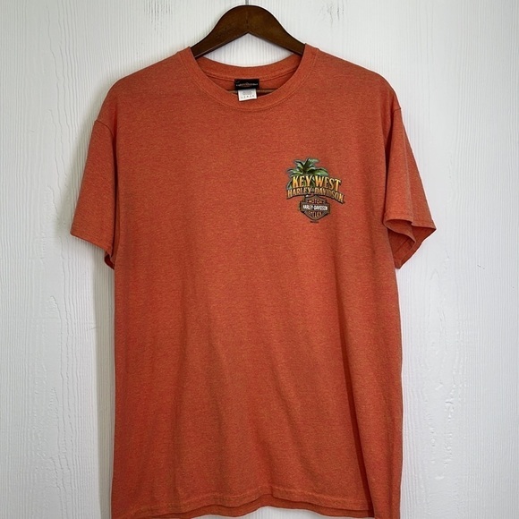 Harley Davidson - Key West Conch Republic Palm Tree & Pelicans Harley T Shirt LG - Picture 5 of 8